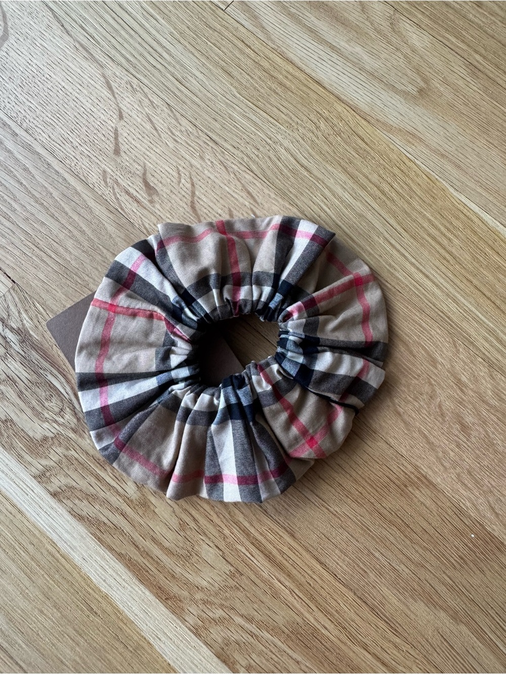 Burberry Check Hair Scrunchie